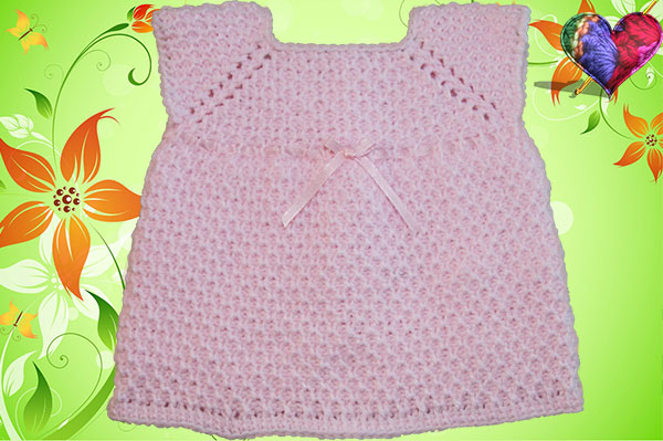 Como hacer un vestido para bebe en Crochet desde 0 a 12 meses - Tejiendo de  Corazon